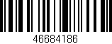 Código de barras (EAN, GTIN, SKU, ISBN): '46684186'
