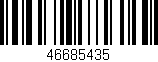 Código de barras (EAN, GTIN, SKU, ISBN): '46685435'