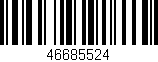 Código de barras (EAN, GTIN, SKU, ISBN): '46685524'