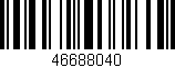 Código de barras (EAN, GTIN, SKU, ISBN): '46688040'