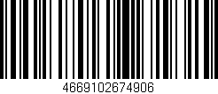 Código de barras (EAN, GTIN, SKU, ISBN): '4669102674906'