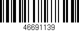 Código de barras (EAN, GTIN, SKU, ISBN): '46691139'