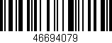 Código de barras (EAN, GTIN, SKU, ISBN): '46694079'