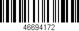 Código de barras (EAN, GTIN, SKU, ISBN): '46694172'