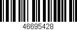 Código de barras (EAN, GTIN, SKU, ISBN): '46695428'