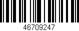 Código de barras (EAN, GTIN, SKU, ISBN): '46709247'