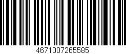 Código de barras (EAN, GTIN, SKU, ISBN): '4671007265585'