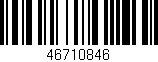 Código de barras (EAN, GTIN, SKU, ISBN): '46710846'