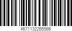 Código de barras (EAN, GTIN, SKU, ISBN): '4671132265566'