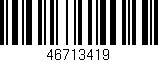 Código de barras (EAN, GTIN, SKU, ISBN): '46713419'