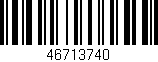 Código de barras (EAN, GTIN, SKU, ISBN): '46713740'