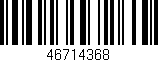 Código de barras (EAN, GTIN, SKU, ISBN): '46714368'