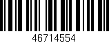 Código de barras (EAN, GTIN, SKU, ISBN): '46714554'