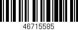 Código de barras (EAN, GTIN, SKU, ISBN): '46715585'