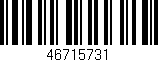 Código de barras (EAN, GTIN, SKU, ISBN): '46715731'