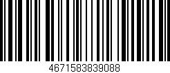 Código de barras (EAN, GTIN, SKU, ISBN): '4671583839088'