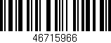 Código de barras (EAN, GTIN, SKU, ISBN): '46715966'