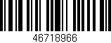 Código de barras (EAN, GTIN, SKU, ISBN): '46718966'