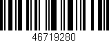 Código de barras (EAN, GTIN, SKU, ISBN): '46719280'