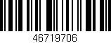 Código de barras (EAN, GTIN, SKU, ISBN): '46719706'