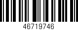 Código de barras (EAN, GTIN, SKU, ISBN): '46719746'