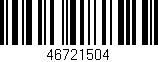 Código de barras (EAN, GTIN, SKU, ISBN): '46721504'
