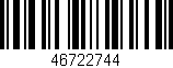 Código de barras (EAN, GTIN, SKU, ISBN): '46722744'