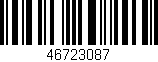 Código de barras (EAN, GTIN, SKU, ISBN): '46723087'