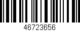 Código de barras (EAN, GTIN, SKU, ISBN): '46723656'