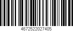 Código de barras (EAN, GTIN, SKU, ISBN): '4672522027405'