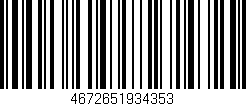 Código de barras (EAN, GTIN, SKU, ISBN): '4672651934353'