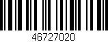 Código de barras (EAN, GTIN, SKU, ISBN): '46727020'