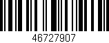 Código de barras (EAN, GTIN, SKU, ISBN): '46727907'
