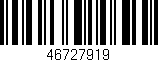 Código de barras (EAN, GTIN, SKU, ISBN): '46727919'