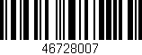 Código de barras (EAN, GTIN, SKU, ISBN): '46728007'