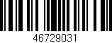 Código de barras (EAN, GTIN, SKU, ISBN): '46729031'