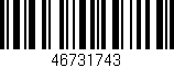 Código de barras (EAN, GTIN, SKU, ISBN): '46731743'