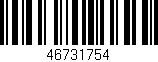 Código de barras (EAN, GTIN, SKU, ISBN): '46731754'