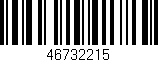 Código de barras (EAN, GTIN, SKU, ISBN): '46732215'