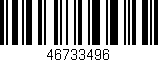 Código de barras (EAN, GTIN, SKU, ISBN): '46733496'
