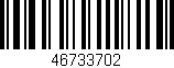Código de barras (EAN, GTIN, SKU, ISBN): '46733702'