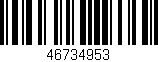 Código de barras (EAN, GTIN, SKU, ISBN): '46734953'