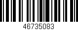 Código de barras (EAN, GTIN, SKU, ISBN): '46735083'