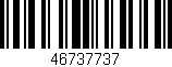 Código de barras (EAN, GTIN, SKU, ISBN): '46737737'