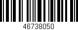 Código de barras (EAN, GTIN, SKU, ISBN): '46738050'