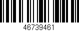 Código de barras (EAN, GTIN, SKU, ISBN): '46739461'