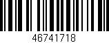 Código de barras (EAN, GTIN, SKU, ISBN): '46741718'