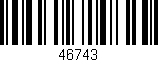Código de barras (EAN, GTIN, SKU, ISBN): '46743'