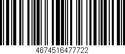 Código de barras (EAN, GTIN, SKU, ISBN): '4674516477722'