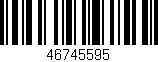Código de barras (EAN, GTIN, SKU, ISBN): '46745595'